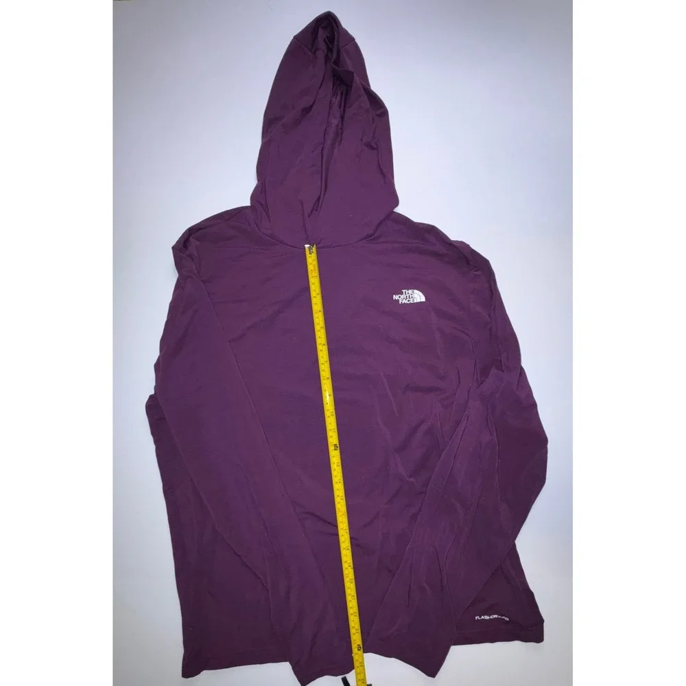 The North Face Mens FlashDry-XD Purple Long Sleeve Hoodie XL Activewear Pullover